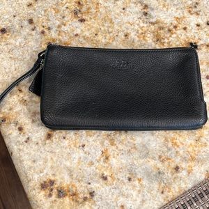 Coach double zip wristlet